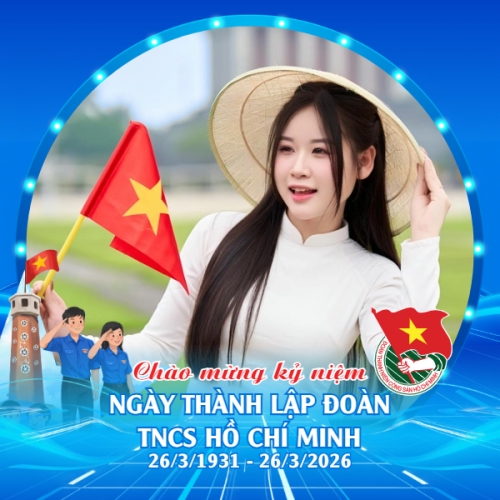 Mẫu thiết kế Ảnh đại diện - Avatar Chào mừng kỷ niệm ngày thành lập Đoàn TNCS Hồ Chí Minh 26/3 1781073743