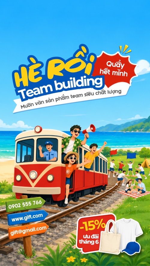 Mẫu thiết kế Bài post MXH (9:16) Hè rồi teambuilding 1781524173