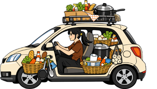 Đồ họa PNG và Vector Phụ nữ, lái xe, vui vẻ 9 - Penci.vn