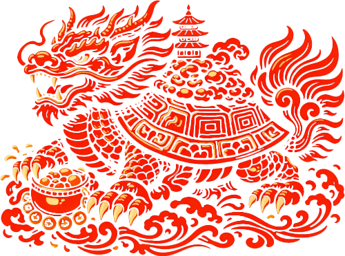 Đồ họa PNG và Vector Long quy, cách điệu - Penci.vn