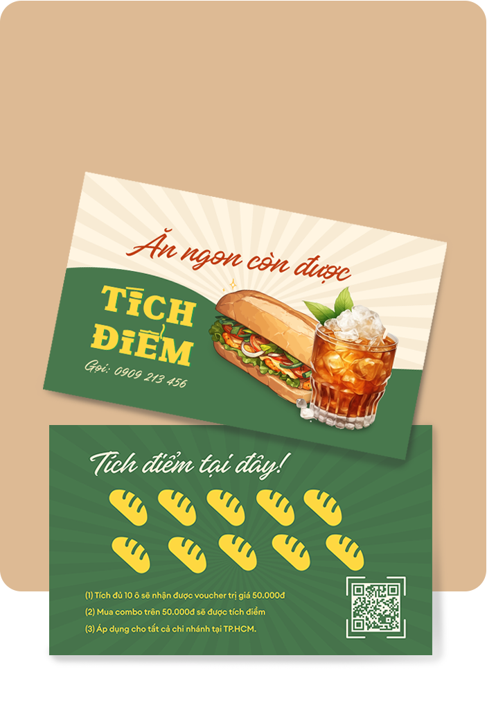 Mẫu thiết kế Thẻ tích điểm