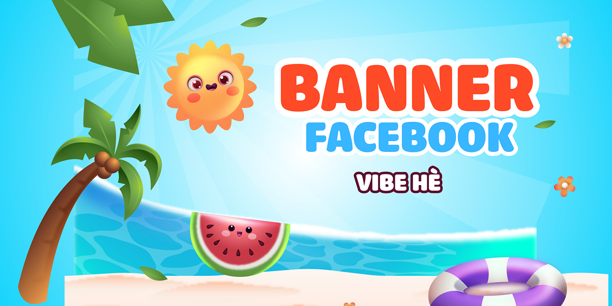Những ý tưởng, mẫu thiết kế Banner thông báo mùa hè đăng Facebook đẹp, thu hút