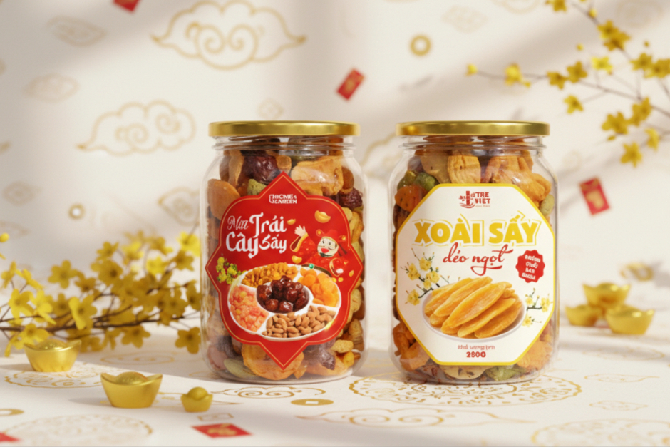 Tổng hợp 99+ mẫu Nhãn dán Decal Tết 2026 cho sản phẩm, Tem dán hộp mứt Tết, quà Tết đẹp, ấn tượng và mới nhất