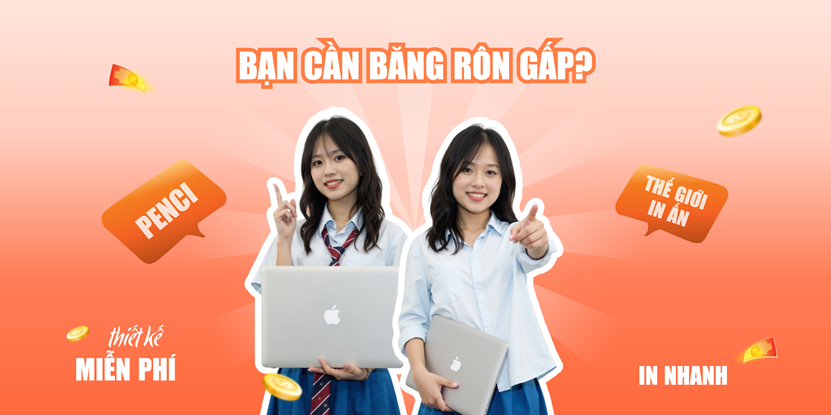 Giải pháp thiết kế Băng rôn Banner đẹp, độc đáo chuyên nghiệp chỉ trong vài phút với Penci, nhận hàng tận nơi trong 2h