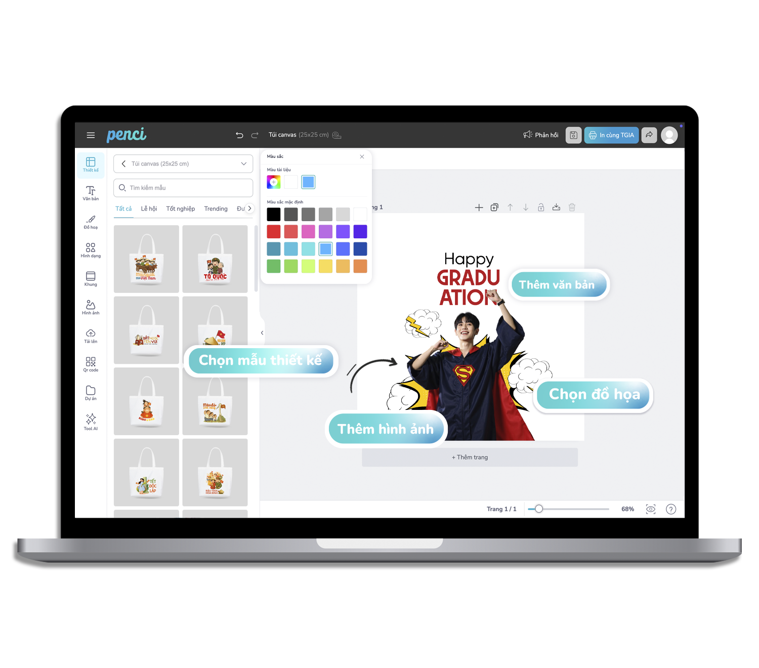 Cách tự thiết kế Túi canvas đơn giản
