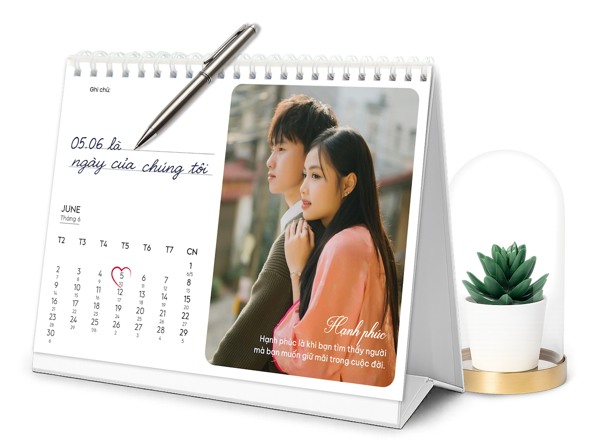 Điểm đặc biệt của Lịch để bàn cá nhân